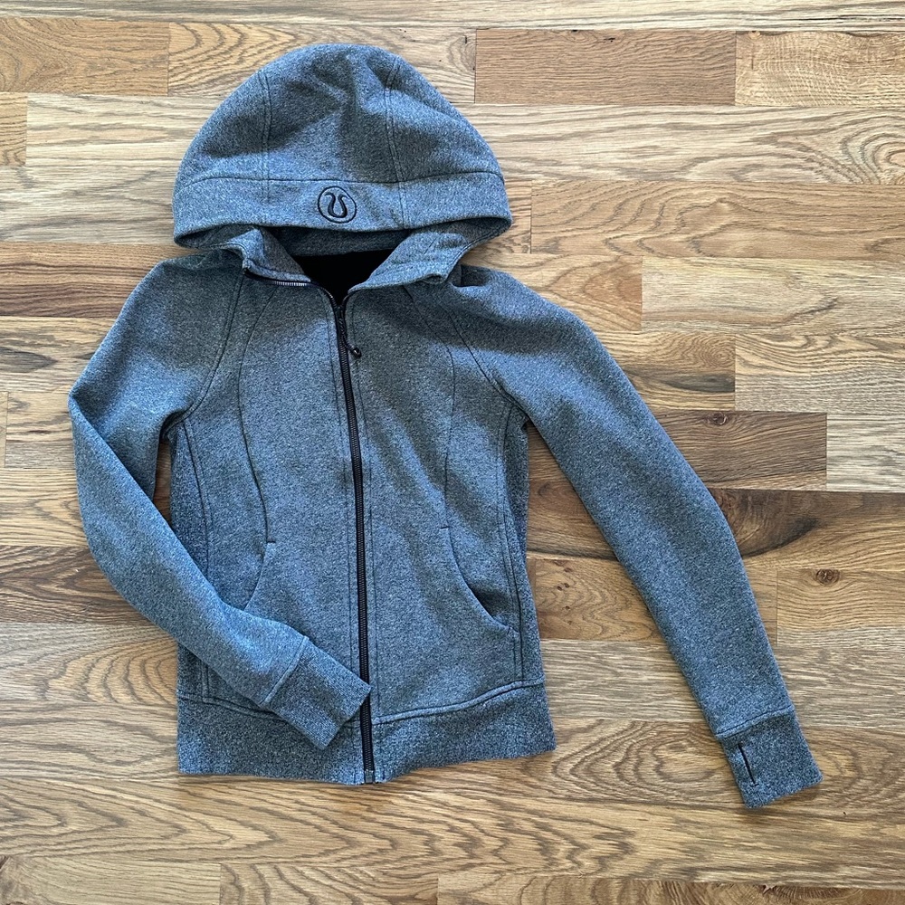 Lululemon gray Scuba Full-zip Hoodie